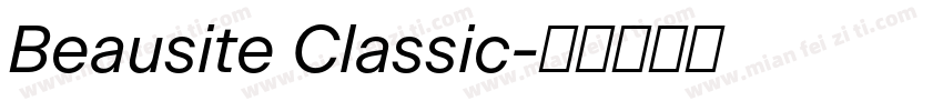 Beausite Classic字体转换